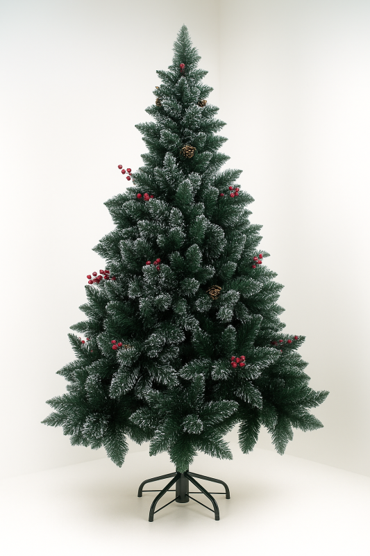 Елка Украинская с шишками и красными ягодами